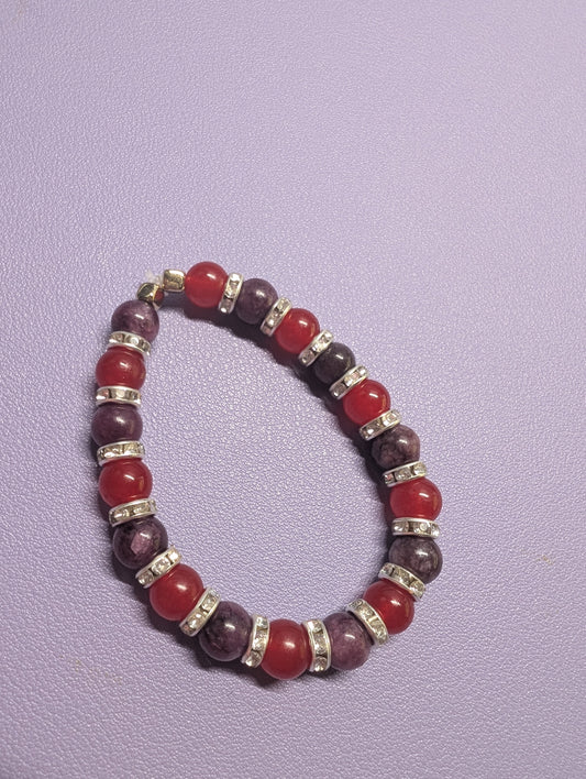 Rouge / Violet / Argenté